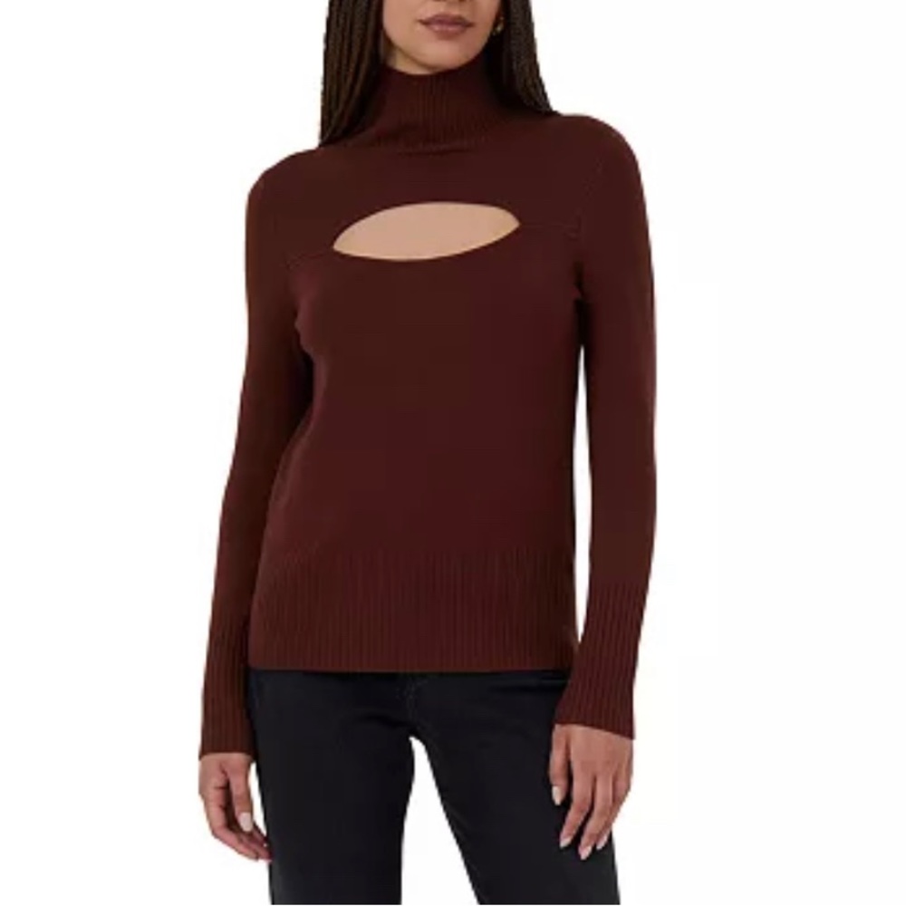 French Connection Women’s Babysoft Front Cutout Sweater